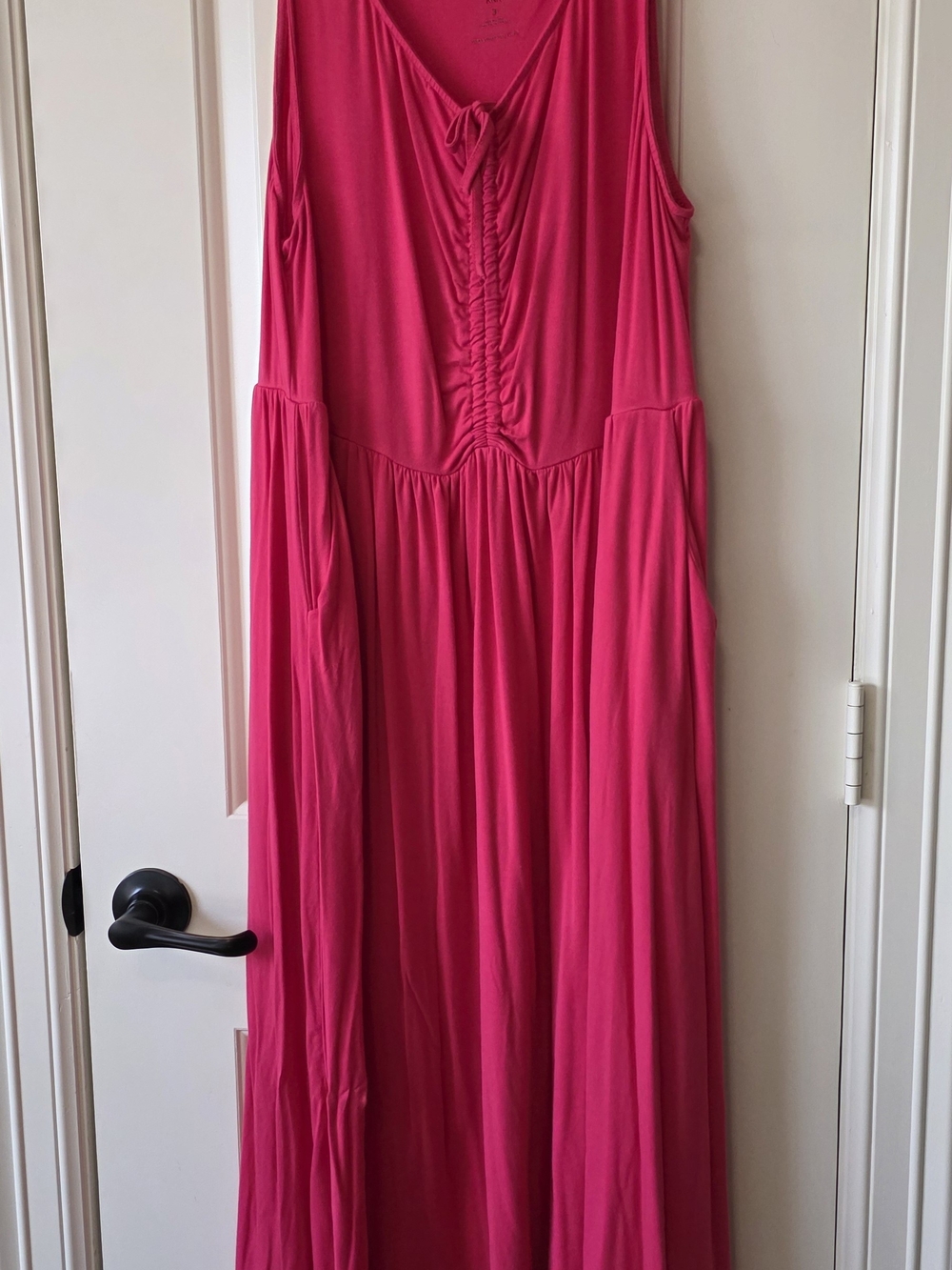 Flowy Torrid Hot Pink Sleeveless Maxi Dress
